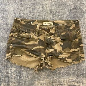 YMI Women's Camouflage Jean Shorts